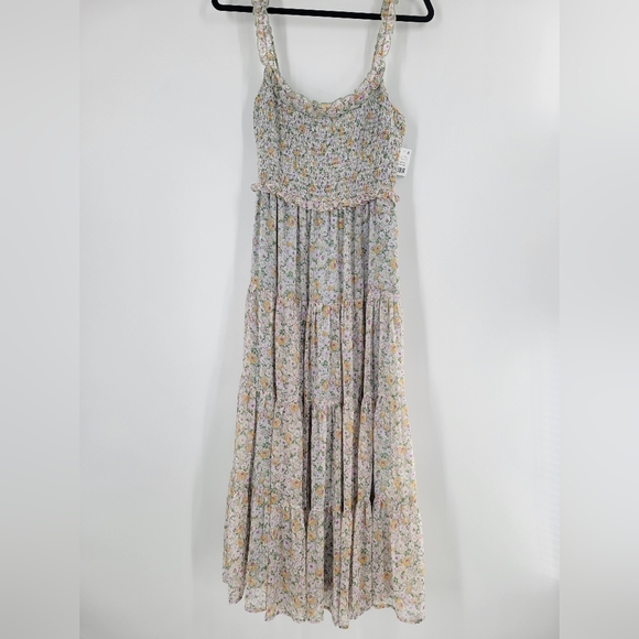 Astr the label midsummer floral smocked tiered dress‎ Size M - Picture 3 of 7